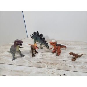 Jurassic World Dinosaur 5 Lot T-Rex Velociraptor Assort Collection Action Figure